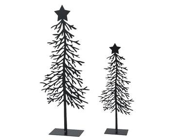 Tree iron powder coating w base star,wire version