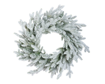 Norway wreath snowy indoor 50x10cm