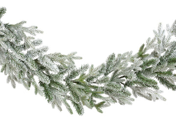 Norway garland snowy indoor