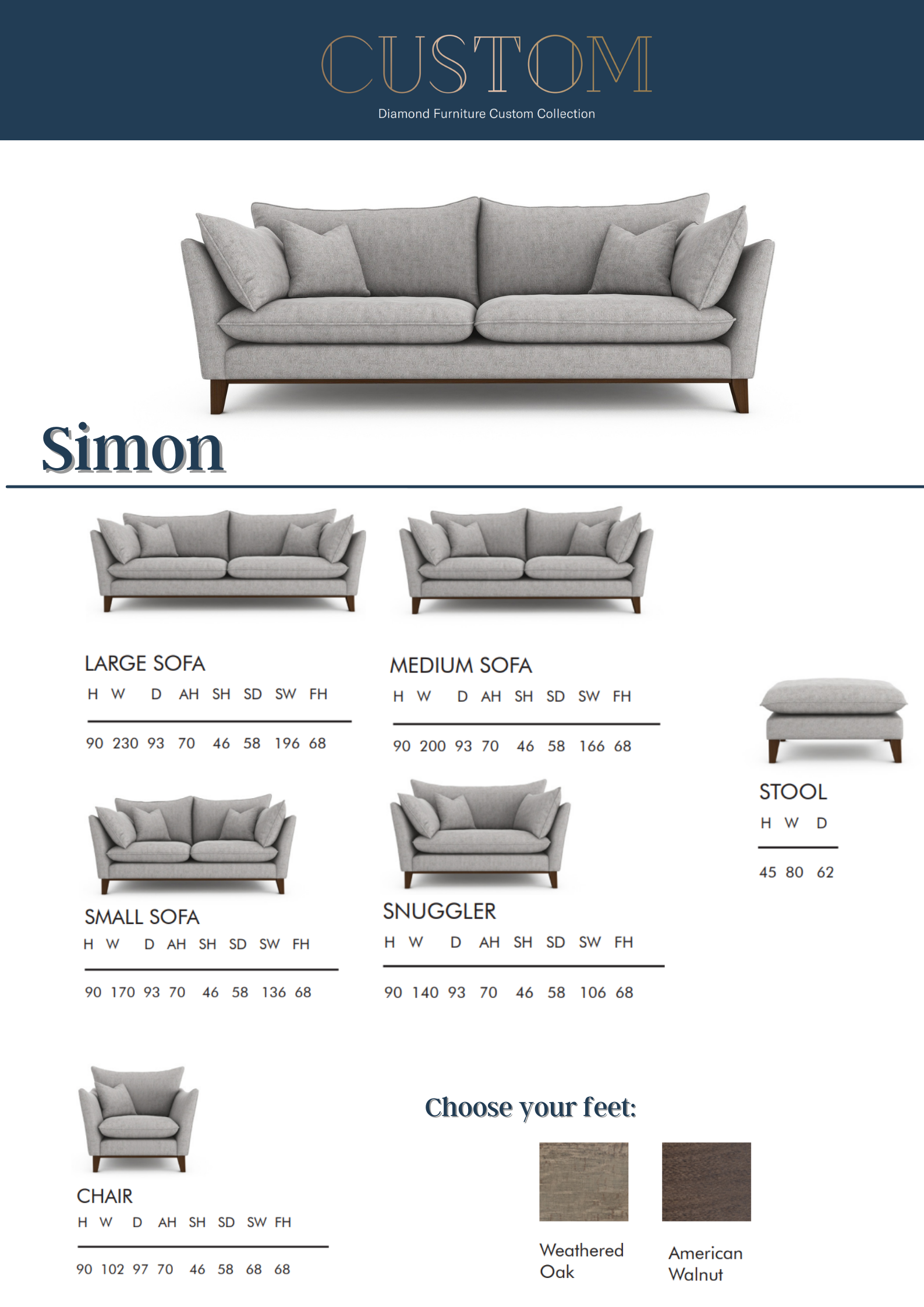 Simon Stool – Diamond Furniture